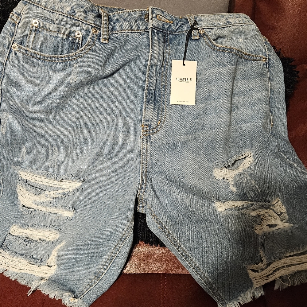 Denim Bermuda shorts
